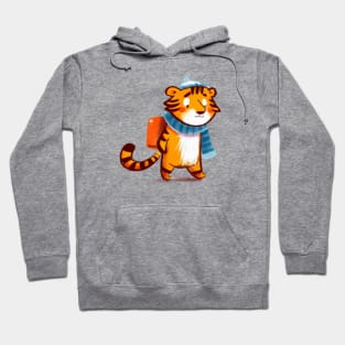 Cute Tiger Drawing Hoodie